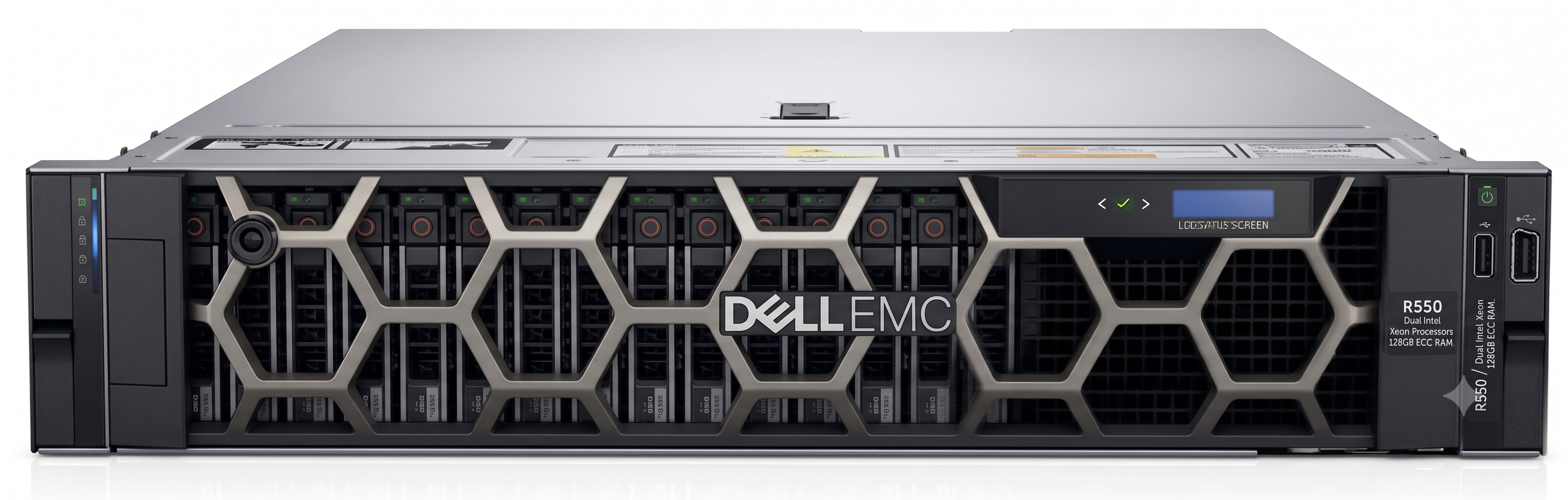 Servidor Rack R550 — 2× Xeon · 128 GB ECC